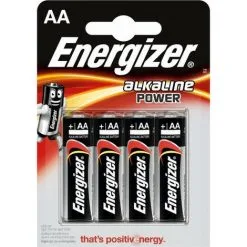 4 Piles Alcalines LR06/AA Energizer Alkaline Power (1,5V)