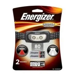 LAMPE FRONTALE LED ENERGIZER UNIVERSAL PLUS À PILE(S) 44 G 9 H NOIR E301659800