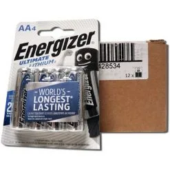 Piles ENERGIZER L91 - Format LR6 - AA Ultimate - Lot De 48 Piles - 12 X Blisters De 4 Piles - Lithium -Energizer Soldes Boutique 24175989 3