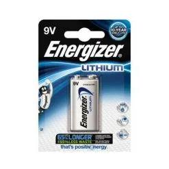 Energizer ENLITHIUM9VP1 - Batterie Rechargeable - Lithium - 9 V - 1 Pièce(s) - 750 MAh - Gris (635236)
