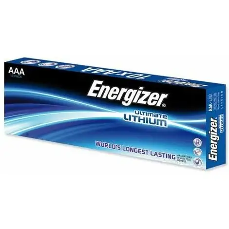 Boite De 10 Piles ENERGIZER L92 - Format LR03 - AAA - Ultimate - Lithium - 1.5V 1 Boite De 10 Piles ENERGIZER L92 - Format LR03 - AAA - Ultimate - Lithium - 1.5V