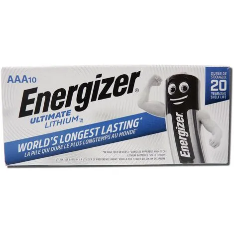 Boite De 10 Piles ENERGIZER L92 - Format LR03 - AAA - Ultimate - Lithium - 1.5V 2 Boite De 10 Piles ENERGIZER L92 - Format LR03 - AAA - Ultimate - Lithium - 1.5V – Image 2