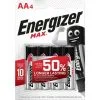 ENERGIZER Lot De 4 Piles Alcaline Aa Max, 1.5 V, ENERGIZER