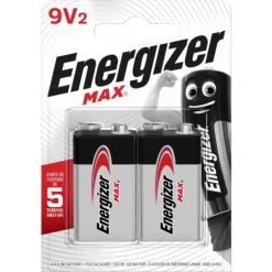 ENERGIZER Lot De 2 Piles Alcaline 9 V Max, 9 V, ENERGIZER