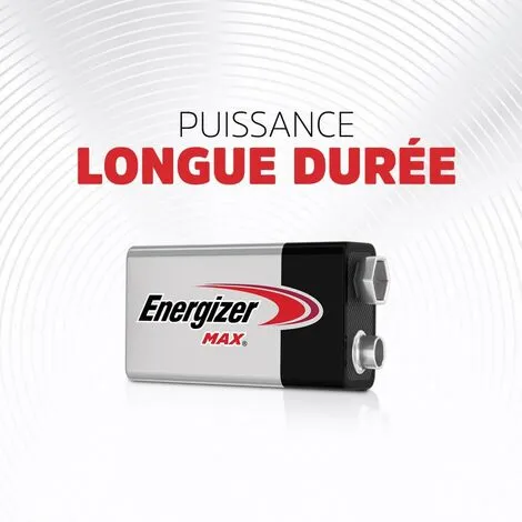 ENERGIZER Lot De 2 Piles Alcaline 9 V Max, 9 V, ENERGIZER 2 ENERGIZER Lot De 2 Piles Alcaline 9 V Max, 9 V, ENERGIZER – Image 2