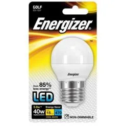 Ampoule LED Sphérique E27, 470 Lumens, 5.2W/40W Energizer