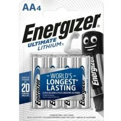 ENERGIZER Pile Au Lithium AA 1.5 V Ultimate 4-Blister