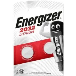 ENERGIZER Pile Bouton Au Bouton Lithium CR2032 3 V 2-Blister