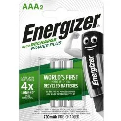 ENERGIZER Batterie Rechargeable NiMH AAA 1.2 V Power Plus 700 MAh 2-Blister