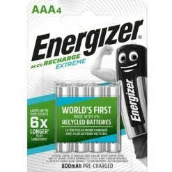 ENERGIZER Batterie Rechargeable NiMH AAA 1.2 V Extreme 800 MAh 4-Blister