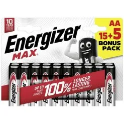 Pile LR6 (AA) Alcaline(s) Energizer E303329900 Max 1.5 V 20 Pc(s)