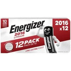 Pile Bouton CR 2016 Lithium Energizer 90 MAh 3 V 12 Pc(s)