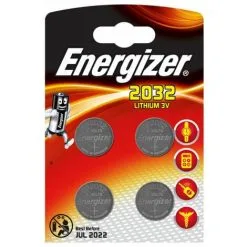 Energizer CR2032 - Single-use Battery - CR2032 - Lithium - 3 V - 4 Pièce(s) - 240 MAh (7638900377620)