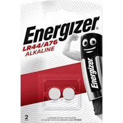 Pile Bouton LR44 A76 V13GA Alcaline 1.5V, Pack De 2 Piles. ENERGIZER