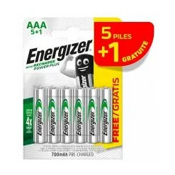 Accu Rechargeable Energizer Power Plus HR03 AAA- Blister De 6 Accus