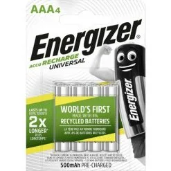 Pile Rechargeable LR3 (AAA) NiMH Energizer Universal HR03 E301375700 500 MAh 1.2 V 4 Pc(s) -Energizer Soldes Boutique 9296951 3